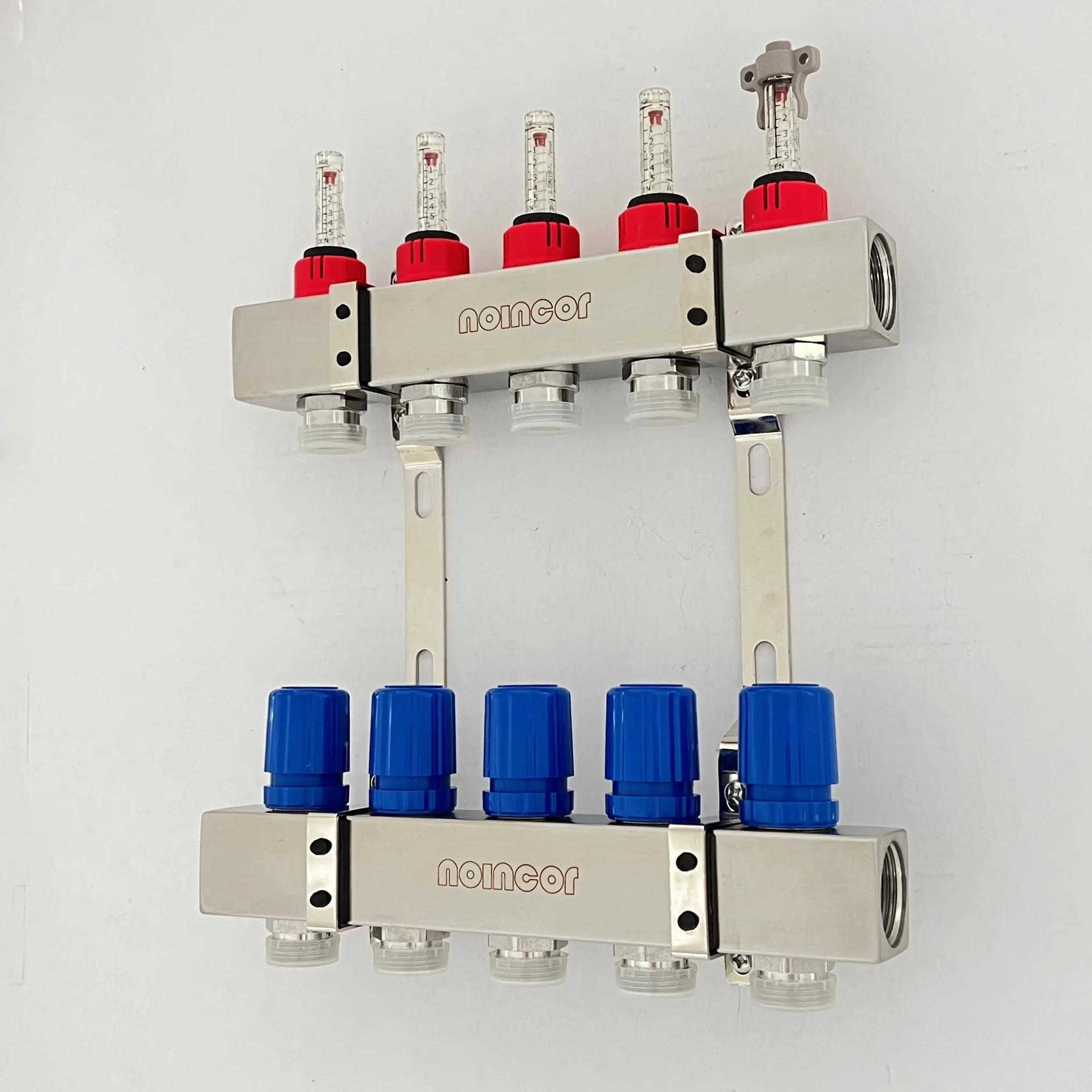 5 Loop Radiant Floor Heating Manifold, Stainless Steel Pex Manifolds for Radiant Heating System