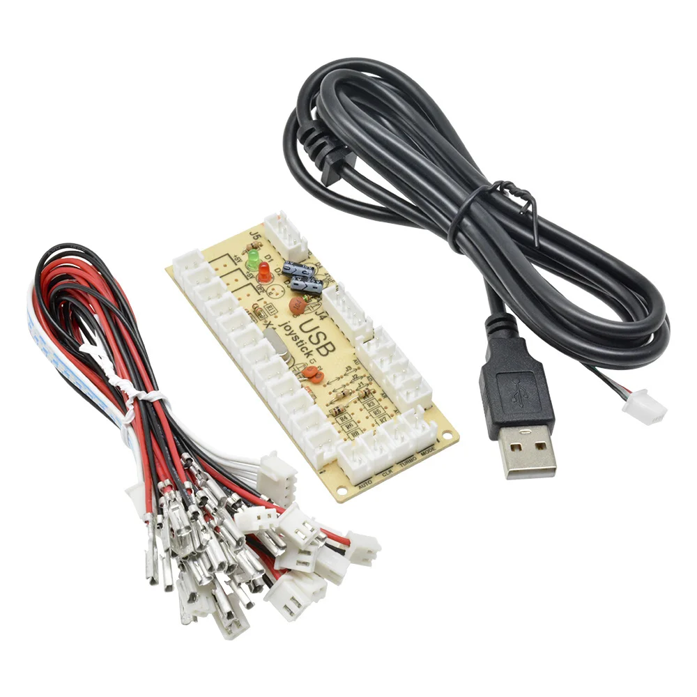USB Arcade Encoder Zero Delay PC to Joystick 5Pin MAME Sanwa Push Button Cable