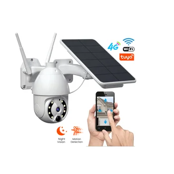 Waterproof TUYA Outdoor Full Color Night Vision Wireless Human Detection Security IP Cam wifi surveillance CCTV solar Camera