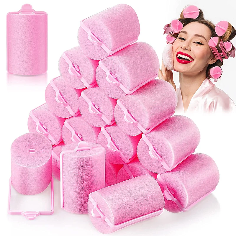 Factory Direct Sale 4.8cm Diameter Soft Foam Hair Rollers Sleeping Sponge Hair Rollers No Heat Hair Curler Roller