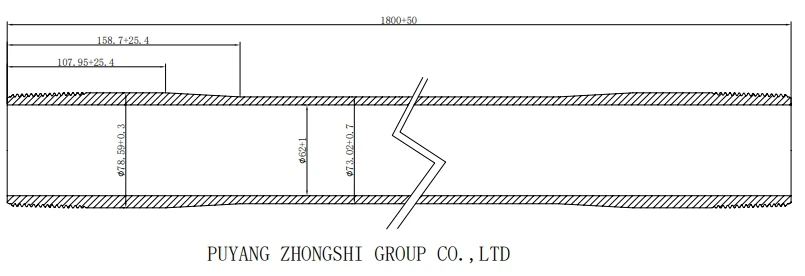 API 5CT J55 Pup Joint 2 7/8 Size for Oil Field Drill Strings