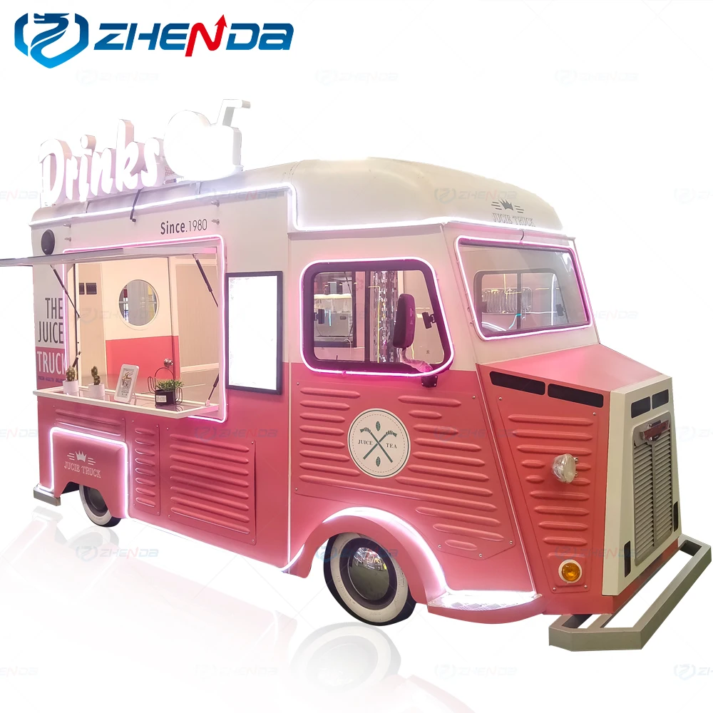 Popsicle Ice Cream Vending Carts Hot Dog Food Trailer Truck  Australia Standard Outdoor Mobile Fast Food Carts Kiosk for Sale