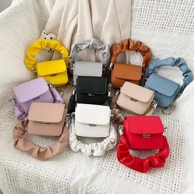 Mini Chain Crossbody Bag For Women Trendy Vegan Leather Square Purse Solid  Color Shoulder Bag For Every Day, Don't Miss These Great Deals