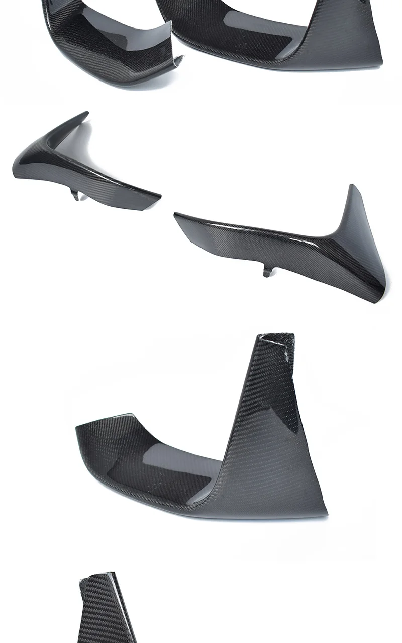 Carbon Fiber High Gloss Front Bumper Lip Spoiler Splitters For Bmw M3 ...