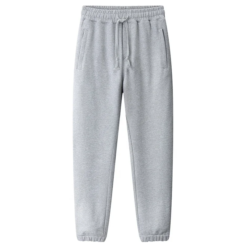 JL-82513 Wholesale Plus Size Men’s Pants Trousers Plain Track Pants Mens Joggers Black Flare Sweatpants