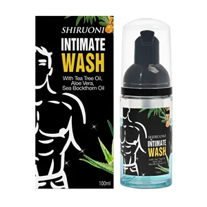 OEM Man Wash Tea Tree Sea Bockthorn Aloe Vera Removes Odor Sweat PH Balance Prevents Itching Dryness Moisturizes Intimate Wash