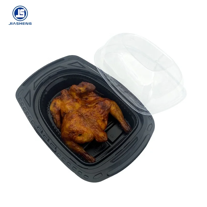 Portable Disposable Oval Roast Chicken Container Take Away Food Container Roast Chicken Boxes