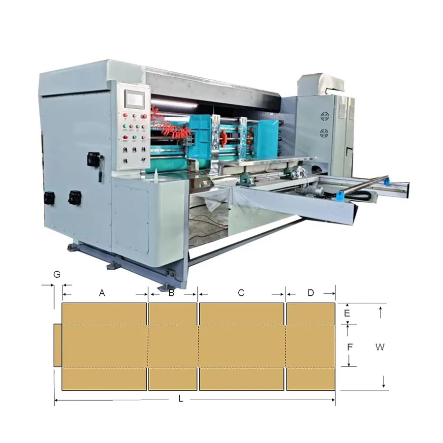 Fully Automatic Corrugated Box Packing Making Machine /paper Board Slotter Making Machine to Make Cardboard Boxes