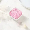 Perles de verre bicolores - rose et blanc