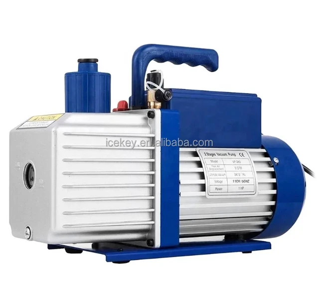 2.5 CFM Rotary vane vacuum pump 1/4 hp single stage/dual stage electric vacuum pump