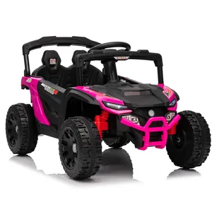 2026 Newest Cheap Electric 4-Wheel Power Off-Road Ride Car Children's Plastic UTV 2.4G Remote Control Music Player Kid's Gift