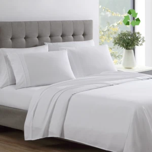 120gsm High Quality GRS Bedcover Recycle Bed Sheet Set Deep Pocket 4 Bedset