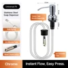 Chrome dispenser pump with Extension Tube Kit