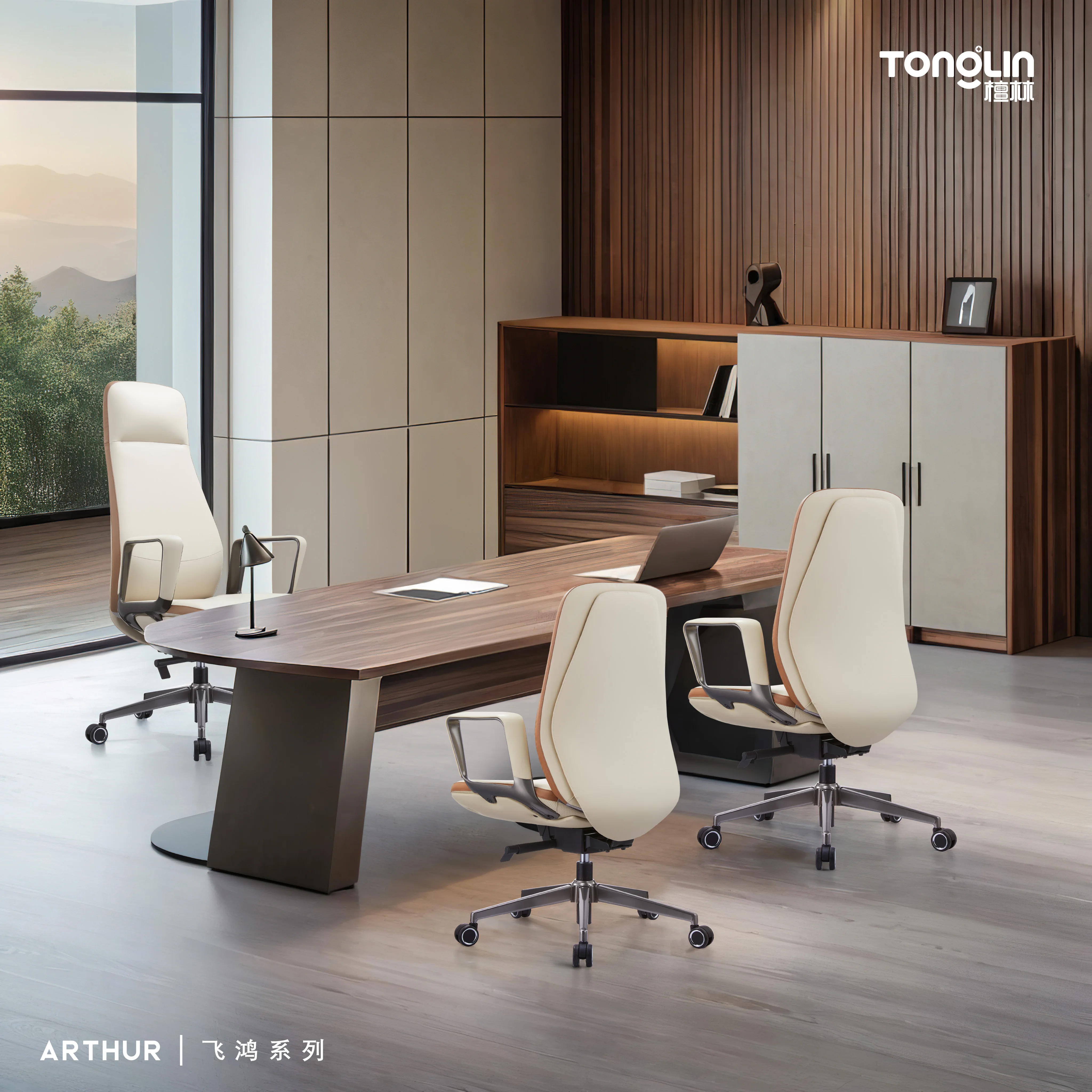 2024 New Furniture Chair Modern Manager Leather Swivel Executive Office Chair for Office Furniture