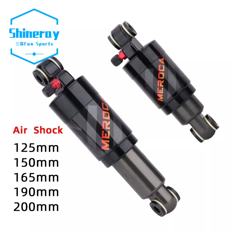 Mountain Bike Air Shock Absorber 125mm 150mm 165mm 190mm 200mm Scooter Alloy MTB Folding Bicycle Rear Shock Cycling Parts Alibaba