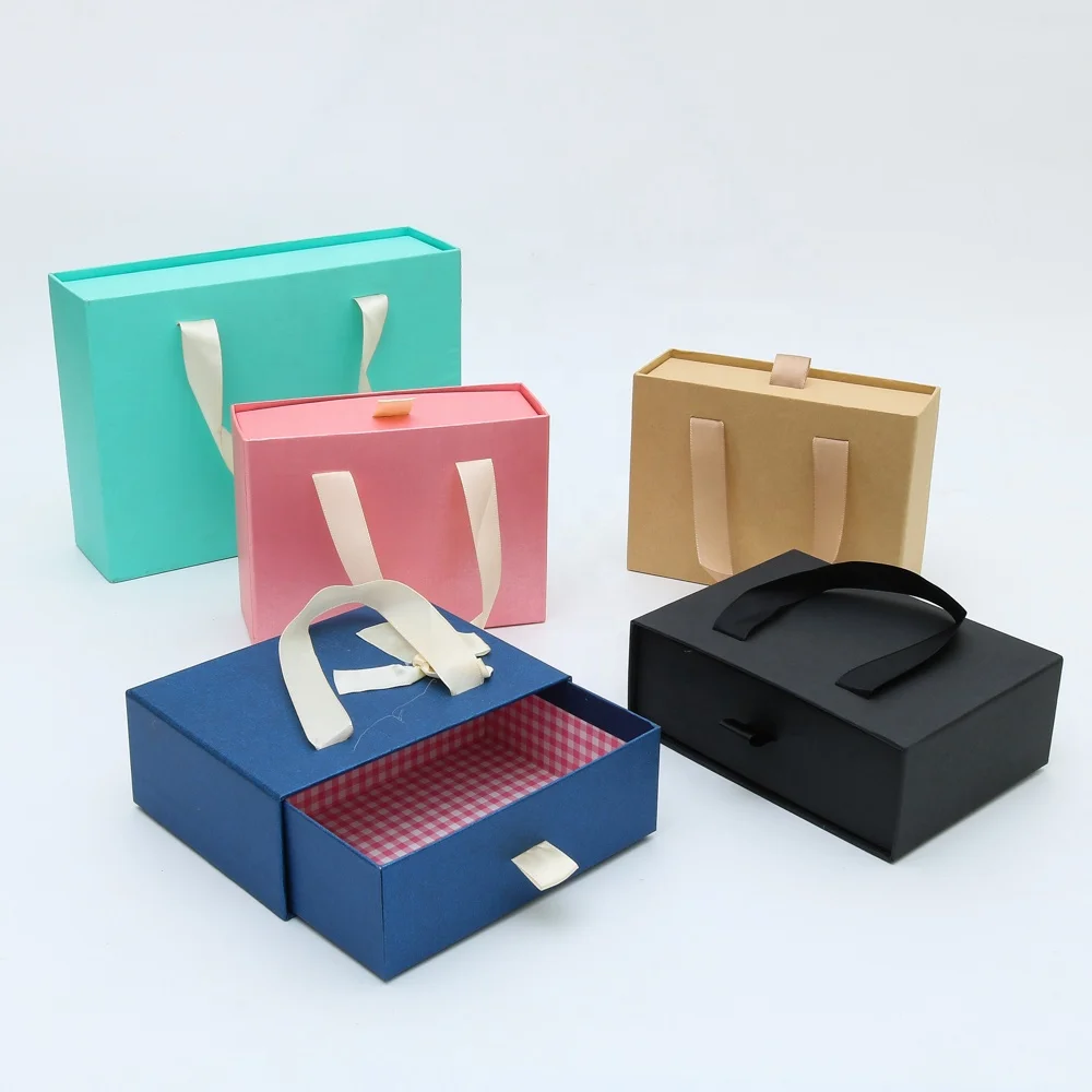 Paper Pull Box Custom Pull Out Paper Cardboard Carrying Box Cardboard Paper Wedding ...