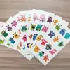 8 fogli/set