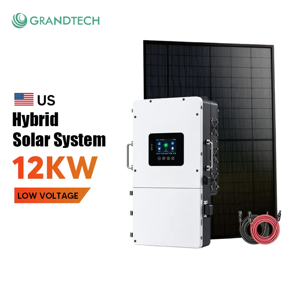 Grandtch System Haulol Cymysg Rhannu Fas 120V 240V 12kW 12000W Fersiwn yr Unol Daleithiau System Storio Egni Uniongyrchol o'r Ffactory â Chyfleusterau Addasu Arbenigol