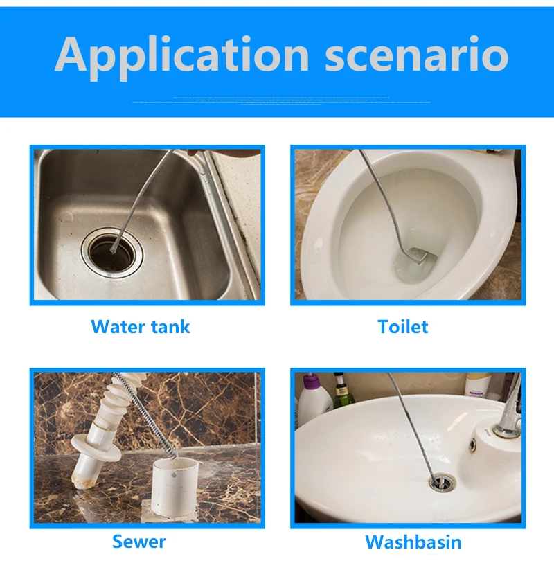 Sink Unclogger Zip It Tub Shower Sink Declogger Hair Drain Clog