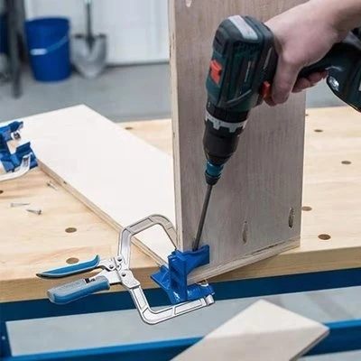 Pince à Angle Droit Réglable Qaautor 30 à 90 Degrés - Outil De Fixation Pour Travail Du Bois Et Assemblage Précis