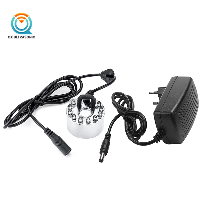 350ml Per Hour Ultrasonic Atomizing Piezoelectric Transducer with 12pcs LED