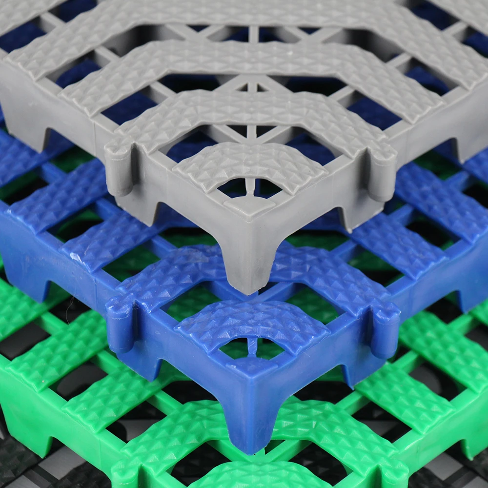 40x40x3 Factory PP Plastic Interlocking Garage Car Wash Floor Tile With Free Design
