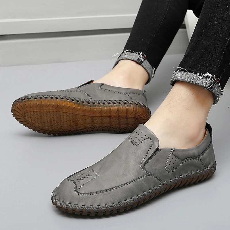 New Arrival Handmade Driving Shoes Leather Cow Genuine Leather Loafers For Men