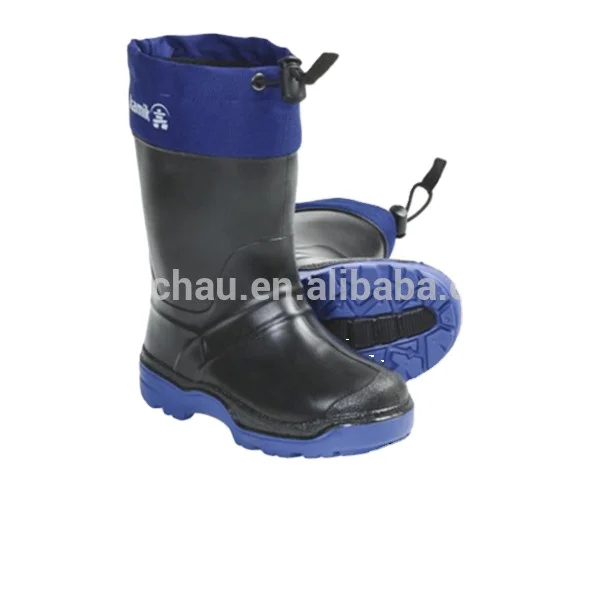 NINGO Men's Steel Toe Rain Boots, Waterproof Rubber