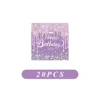 Purple napkin-20pcs