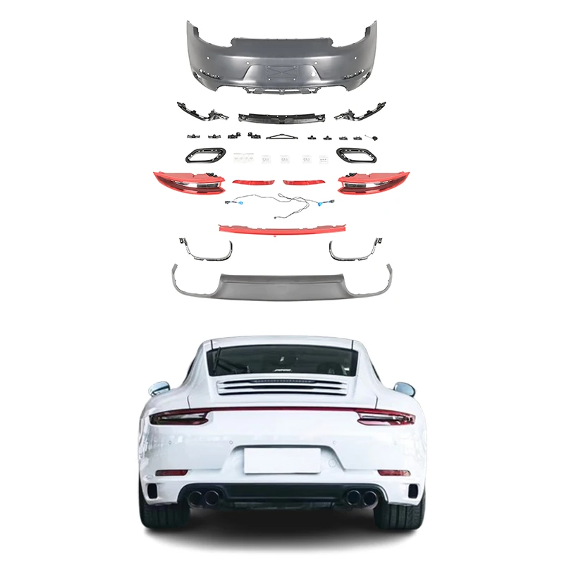 2012-2019 Car Body Kit With Rear Bumper Upgrade And Taillights New Condition Fog Light Cut-Outs