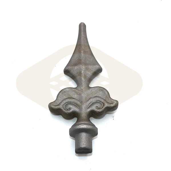 Hot Selling Ornamental Customized Forged Weldable Iron Accessories Fence Gate Spear Point