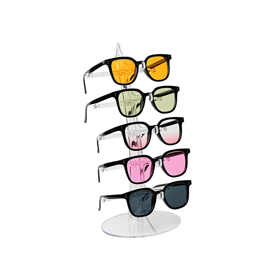 Optical Shop Metal Eyeglass Display Rack Floor Eyewear Frame Display Stand Removable Rotating Sunglasses Display Stand