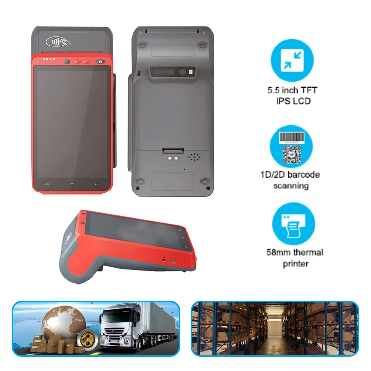 All in One Handheld Android Pos Terminal With 58mm Printer for Order Service Z100
