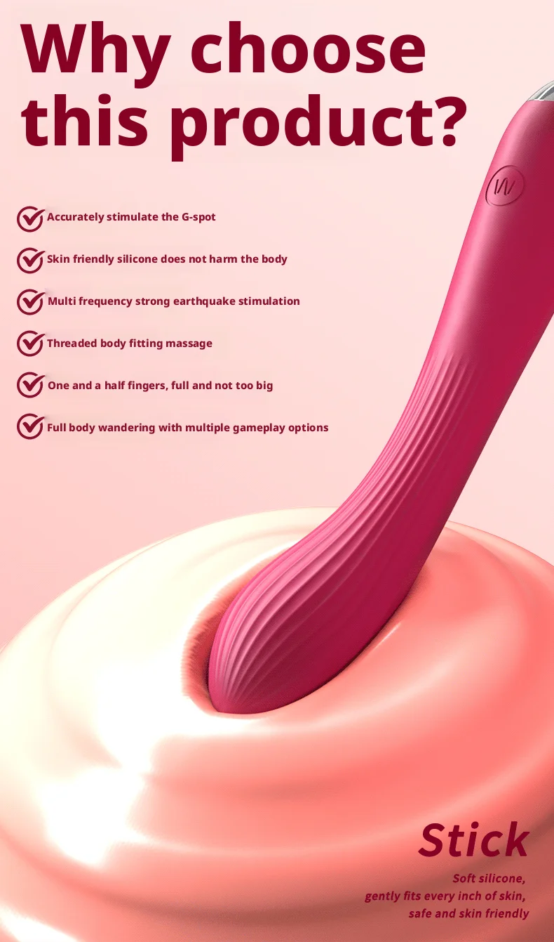 Amoura clitoral vibrator with heating function in red
