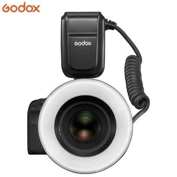 Godox MF-R76N Macro LED Ring Flash Speedlite 76Ws Full-Power Flashes Dual-Flash Tubes Power Adjustment of Power Ratio for Nikon product image