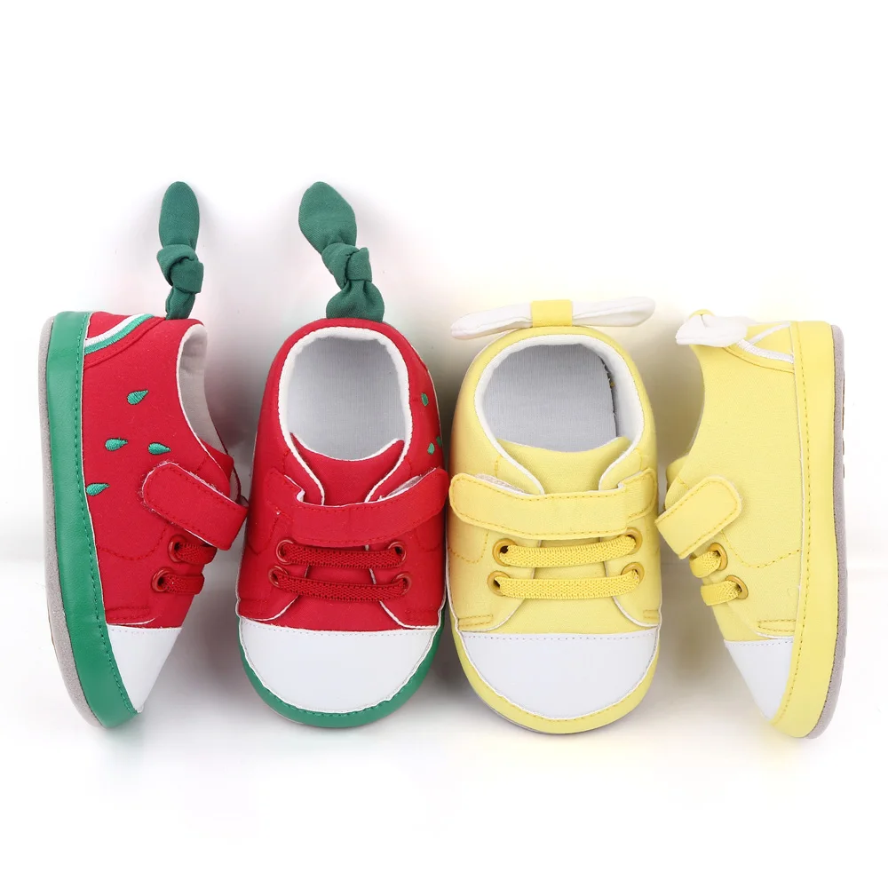 New Arrival Casual Baby Shoes Boys Girls TPR Sole Red Yellow Baby Toddler Shoes  Wholesale