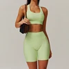 green bra&shorts