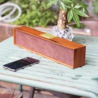 Wooden Speaker Eco Friendly 20W Wood Box Outdoor Speaker Portable Subwoofer Wireless Speaker For Home Bedroom Sound Bar Soundbar