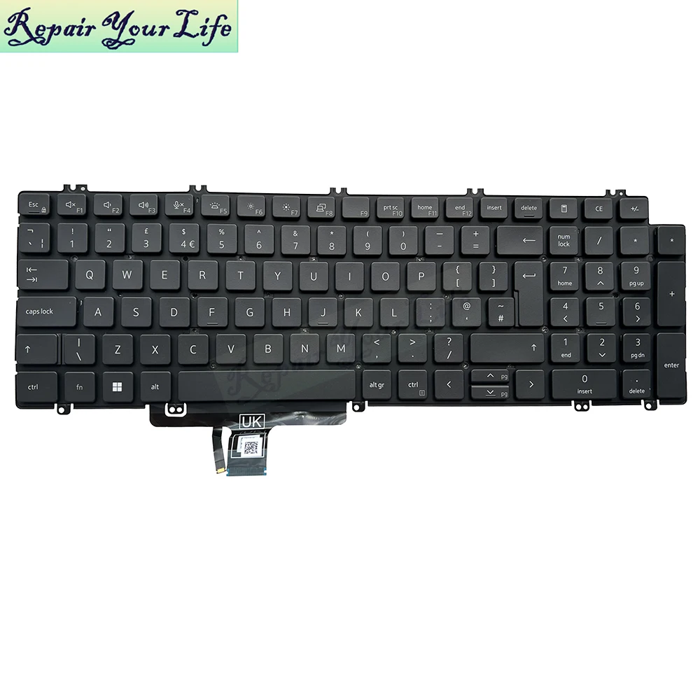 Tastiera Dell Latitude 5500/Precision 3540 Retroilluminata UK Inglese – Nuova 0WDJ4X