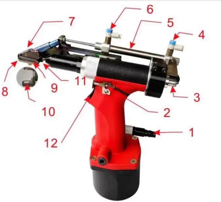 Auto Riveting Tool Automatic Feeding Blind Rivet Gun Machine Feeder