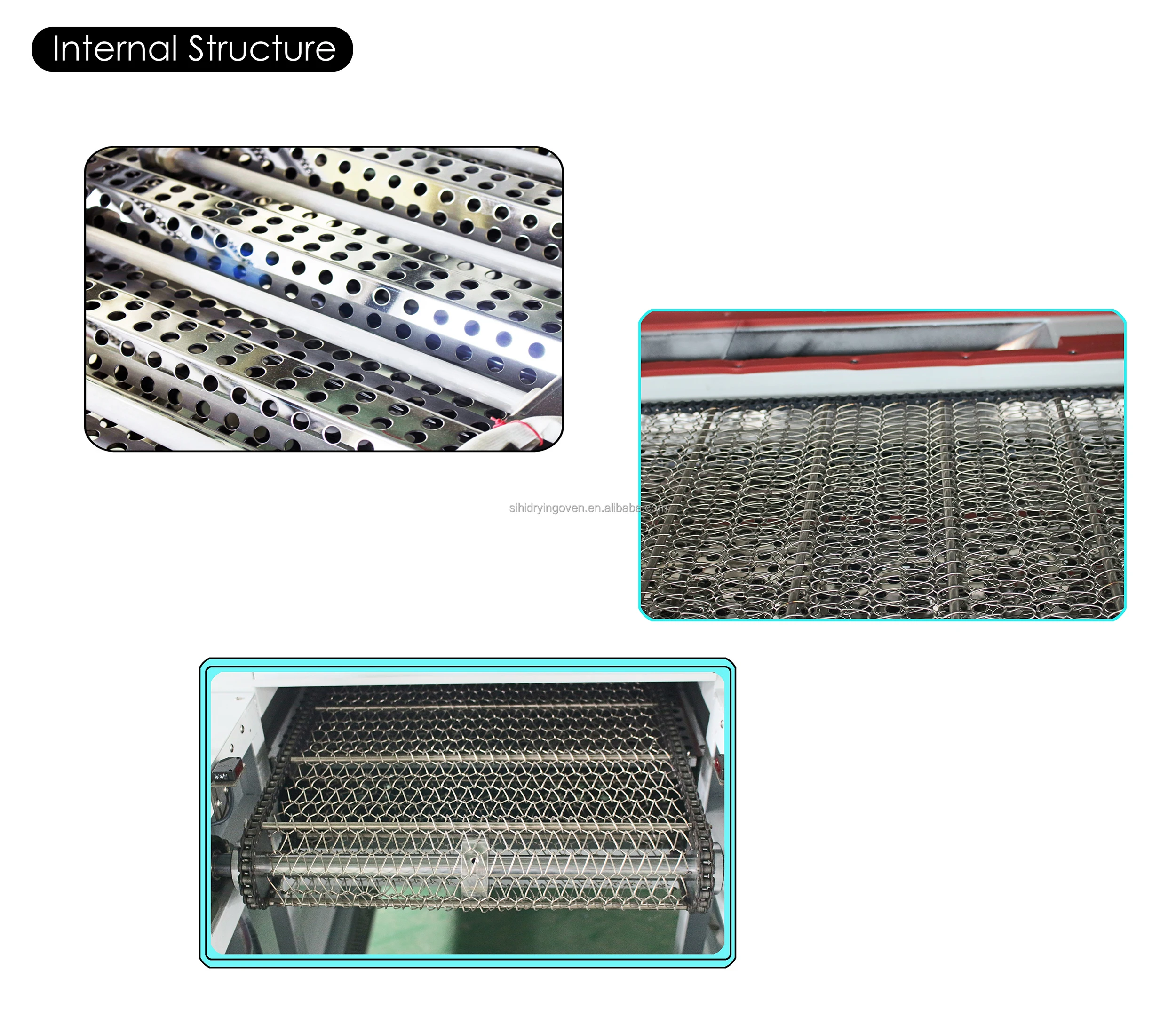 New Fruit Food Instrument Electronic products Dehydrator Conveying IR Infrared Hot Air Tunnel Drying Machine