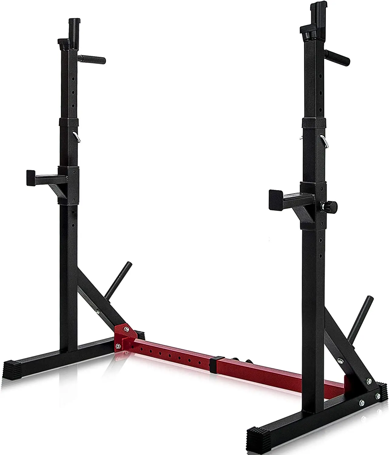 Details about   Barbell Rack 600LBS Max Load Adjustable Squat Stand Dipping Station Weight Bench 