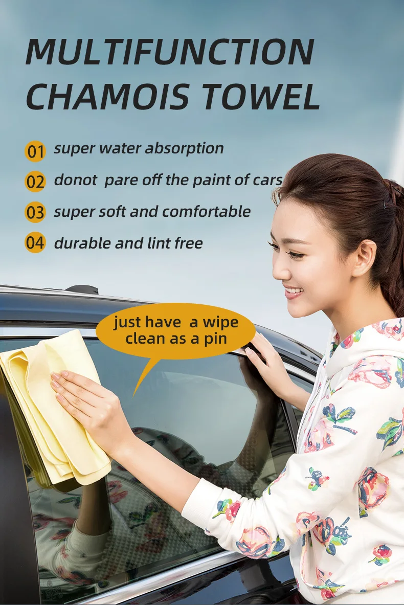 Custom Ultraabsorbent Pva Cleaning Drying Chamois Cloth Premium