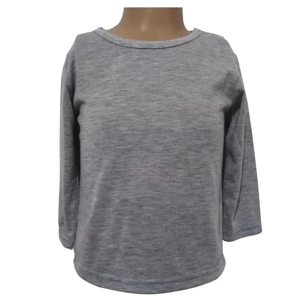 Детская футболка с длинными рукавами и защелками