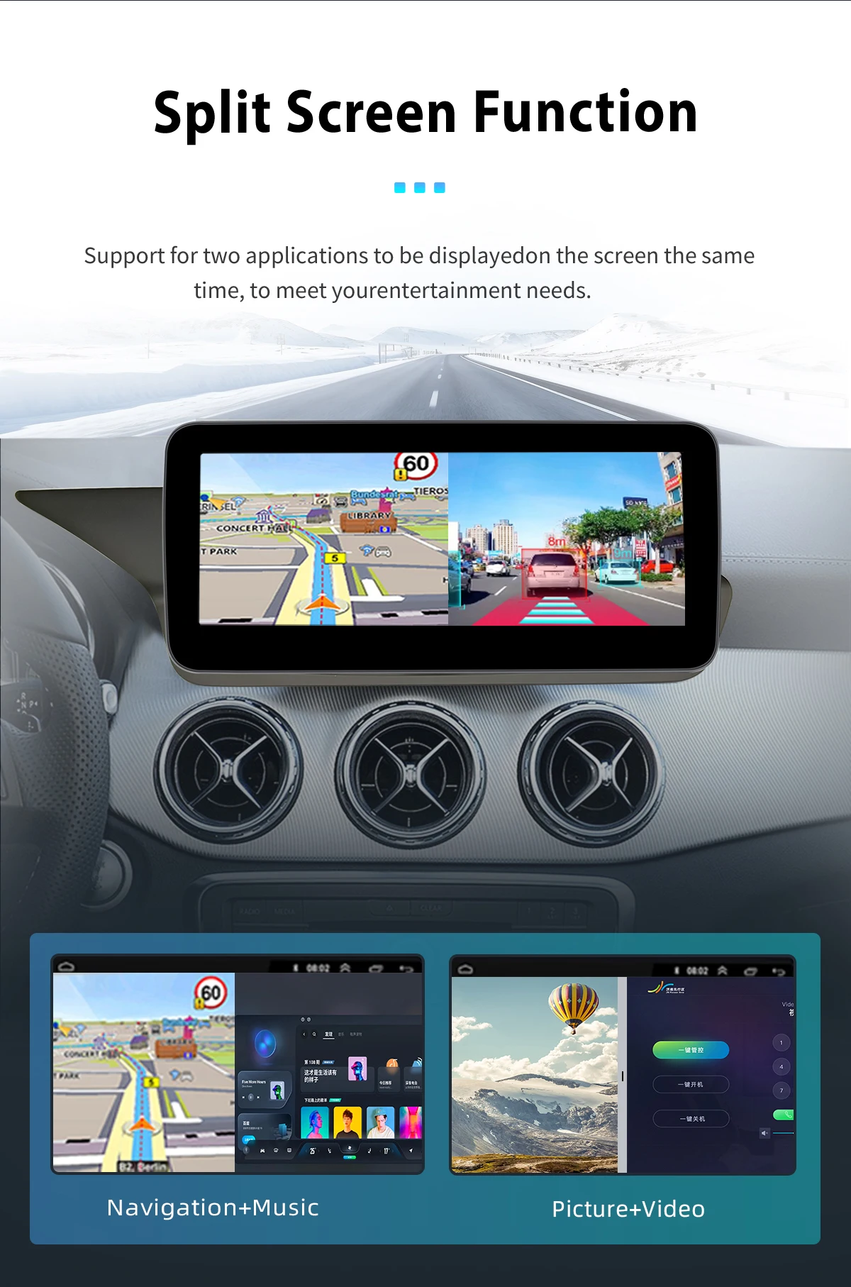 Qualcomm 665 Wireless Carplay Android 14 Autoradio für Mercedes-Benz E-Klasse W212 (2009–2016) – Multimedia-Autoradio-Headunit_voghion.com