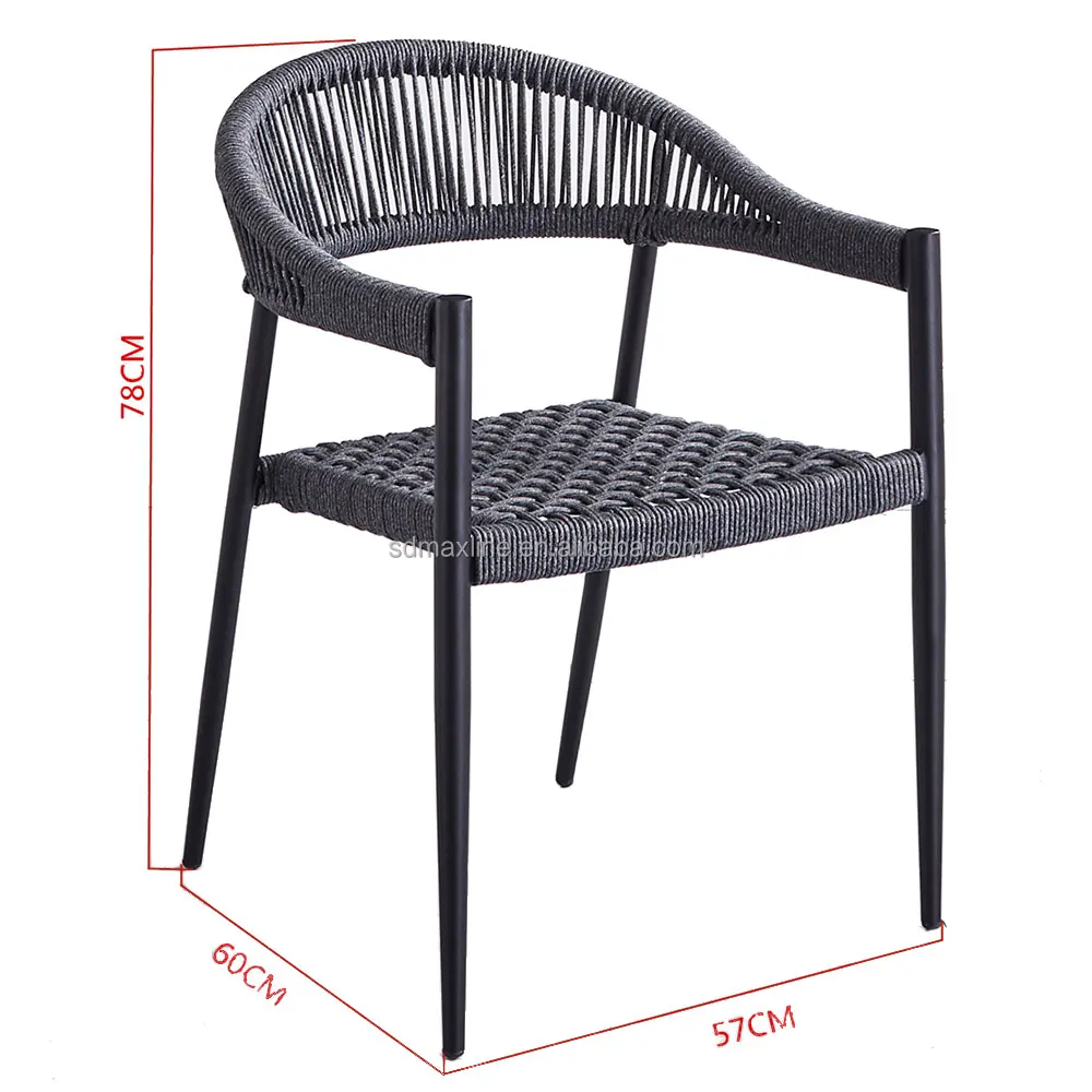 Modern Garden Outdoor Furniture Patio Rope Cane Rattan Chair Chairs ...
