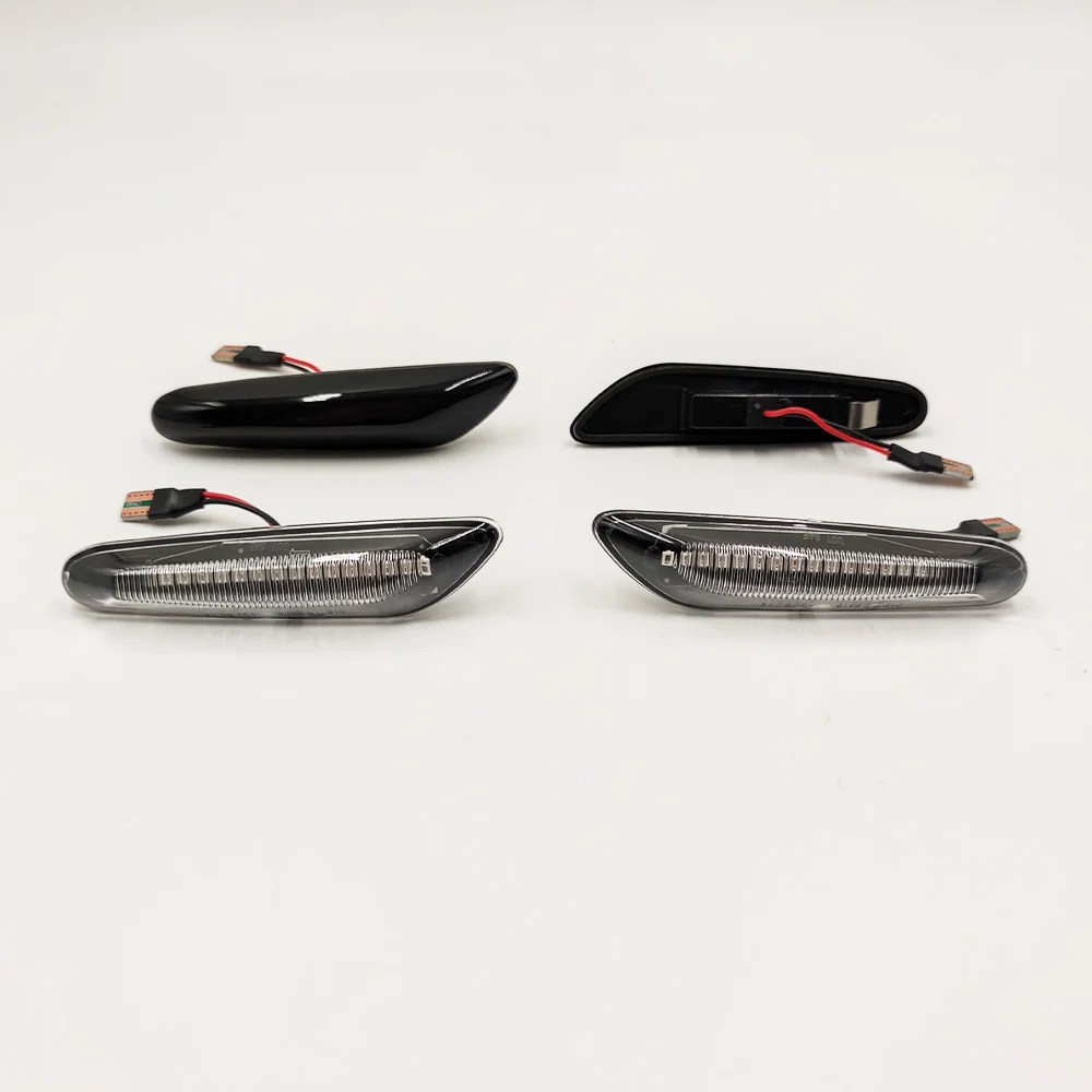Smoke Lens Dynamic Flowing LED Turn Signal Side Marker Light Blinker Lamp for BMW E90 E91 E92 E93 E60 E87 E82 E46