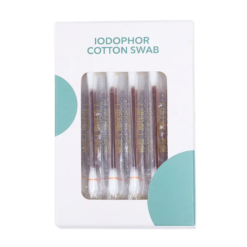 Filled Alcohol Cotton Bud Daily Wound Cleaning Liquid Swab