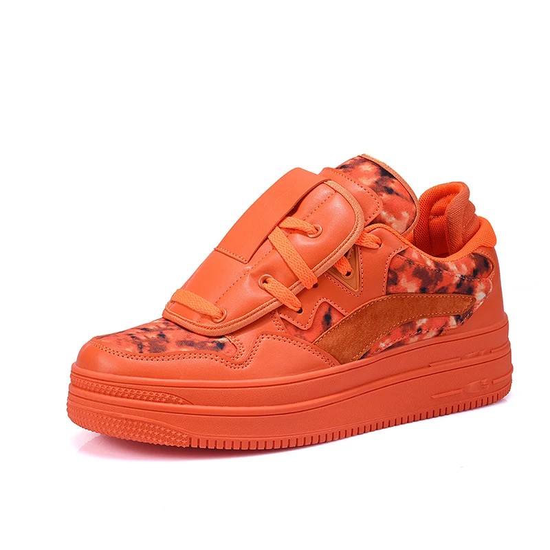 Low MOQ Custom with Brand Logo Men Fashion Casual Sneakers Height Increasing Blank Leather Sports Running Shoes for Man
