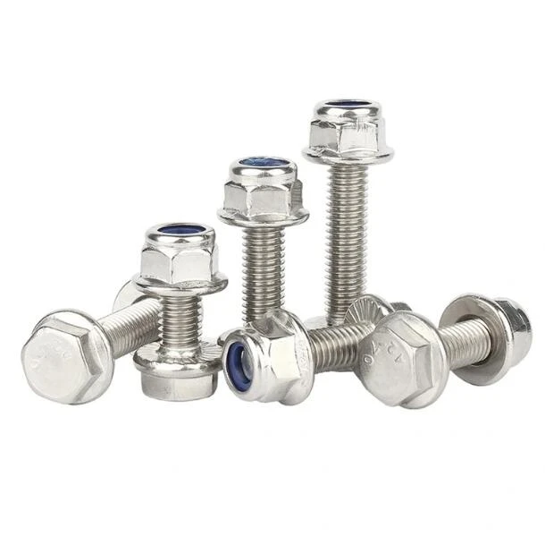 Din 6923 Stainless Steel Flange Nut Self-locking Custom Collar Nuts M6 ...